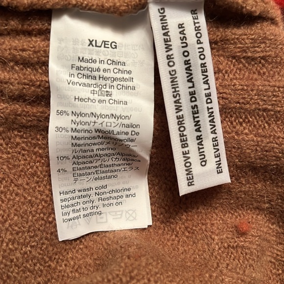 J crew color block sweater - size XL - Picture 5 of 5